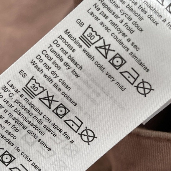 RVCA Niku High Rise Cropped Wide Leg Trouser Pants Size 28 Nutmeg - Picture 12 of 12